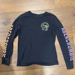 COPY - Abercrombie Kids Shirt Long Sleeve Neon Surfboards & Snakes Boys Size 13…